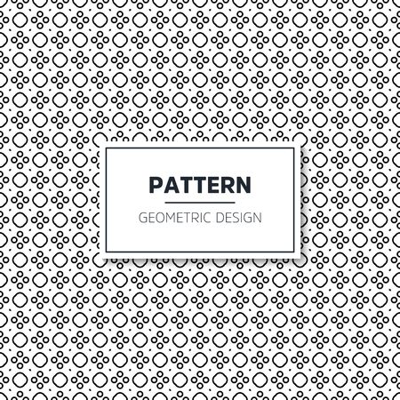 Seamless geometric pattern in op art design. Vector art.のイラスト素材