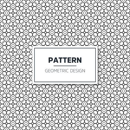 Seamless geometric pattern in op art design. Vector art.のイラスト素材
