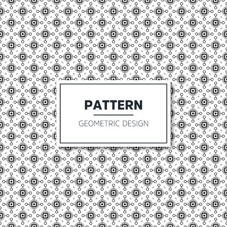 Seamless geometric pattern in op art design. Vector art.のイラスト素材