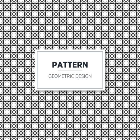 Seamless geometric pattern in op art design. Vector art.のイラスト素材