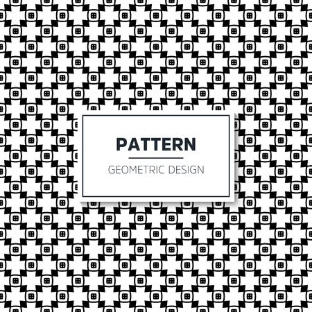 Seamless geometric pattern in op art design. Vector art.のイラスト素材