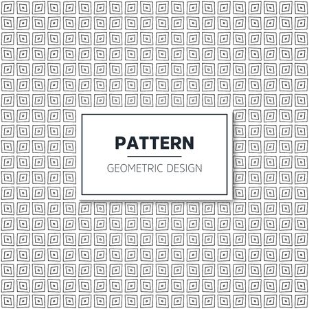 Seamless geometric pattern in op art design. Vector art.のイラスト素材