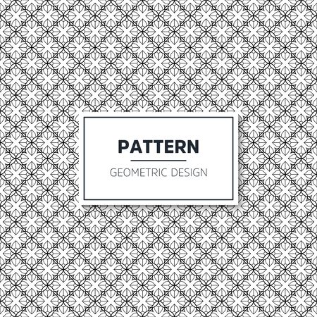 Seamless geometric pattern in op art design. Vector art.のイラスト素材