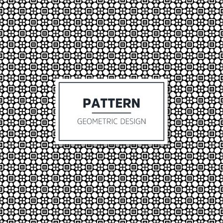 Seamless geometric pattern in op art design. Vector art.のイラスト素材
