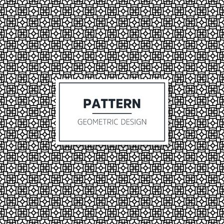 Seamless geometric pattern in op art design. Vector art.のイラスト素材