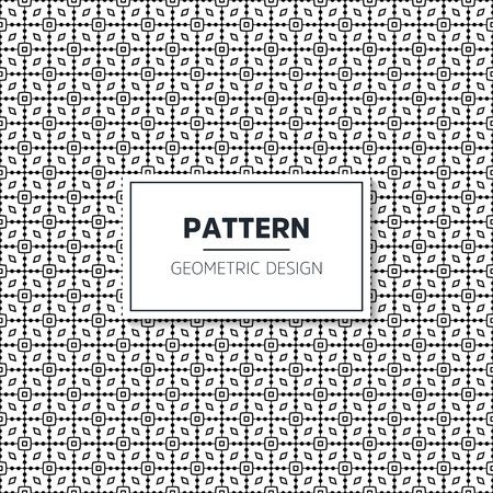 Seamless geometric pattern in op art design. Vector art.のイラスト素材