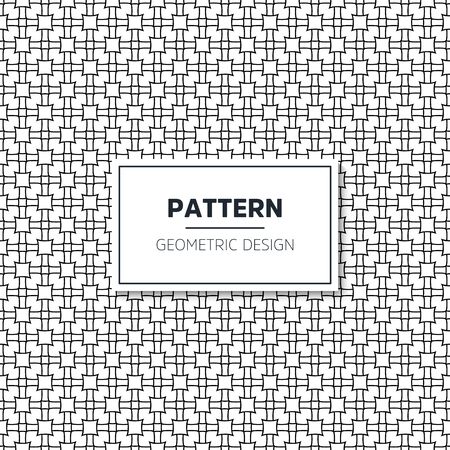 Seamless geometric pattern in op art design. Vector art.のイラスト素材