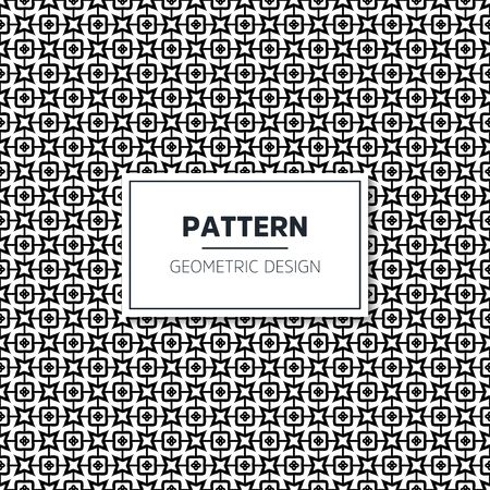 Seamless geometric pattern in op art design. Vector art.のイラスト素材