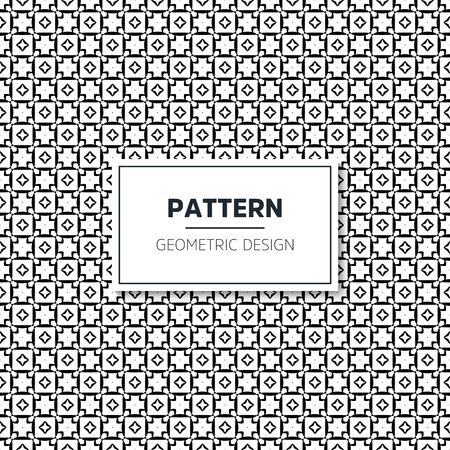 Seamless geometric pattern in op art design. Vector art.のイラスト素材