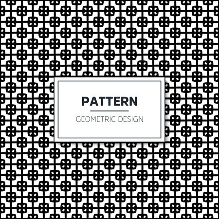 Seamless geometric pattern in op art design. Vector art.のイラスト素材