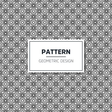Seamless geometric pattern in op art design. Vector art.のイラスト素材