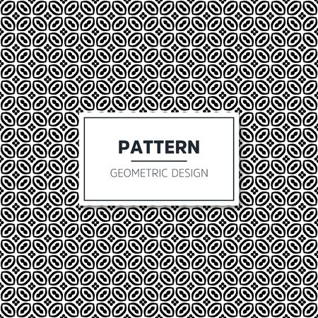 Seamless geometric pattern in op art design. Vector art.のイラスト素材