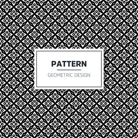 Seamless geometric pattern in op art design. Vector art.のイラスト素材
