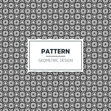 Seamless geometric pattern in op art design. Vector art.のイラスト素材
