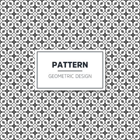 Seamless geometric pattern in op art design. Vector art.のイラスト素材