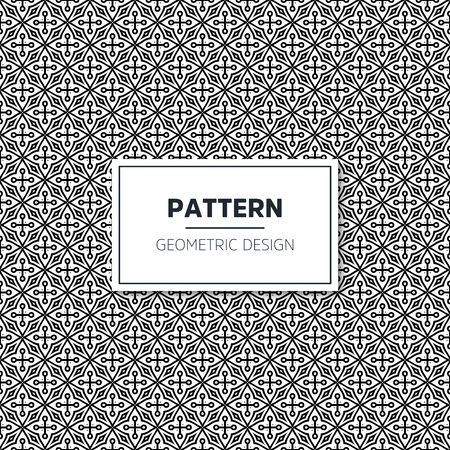 Seamless geometric pattern in op art design. Vector art.のイラスト素材
