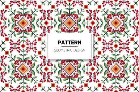 floral seamless pattern with blooming flowersのイラスト素材