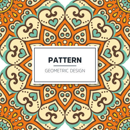 luxury ornamental mandala design backgroundのイラスト素材