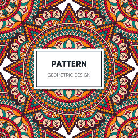 luxury ornamental mandala design backgroundのイラスト素材