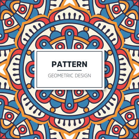 luxury ornamental mandala design backgroundのイラスト素材