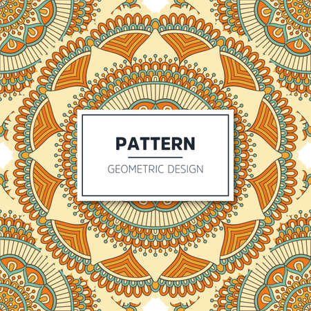 luxury ornamental mandala design backgroundのイラスト素材