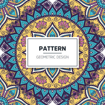 luxury ornamental mandala design backgroundのイラスト素材