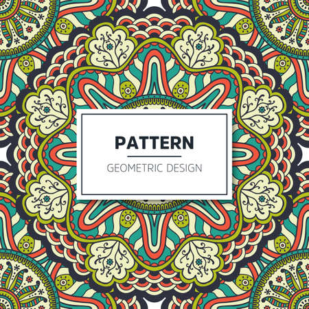 luxury ornamental mandala design backgroundのイラスト素材