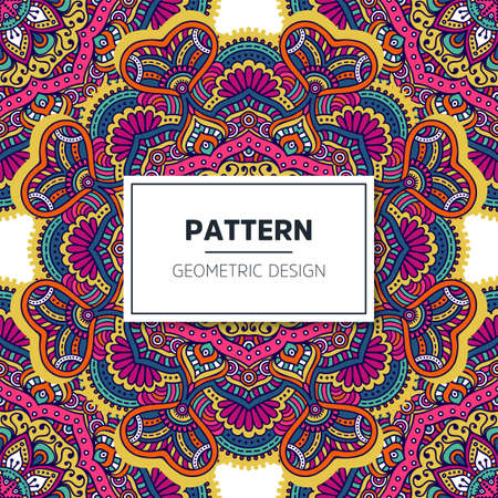 luxury ornamental mandala design backgroundのイラスト素材