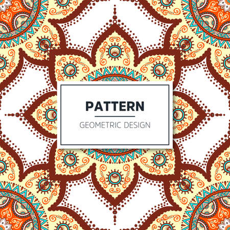 luxury ornamental mandala design backgroundのイラスト素材