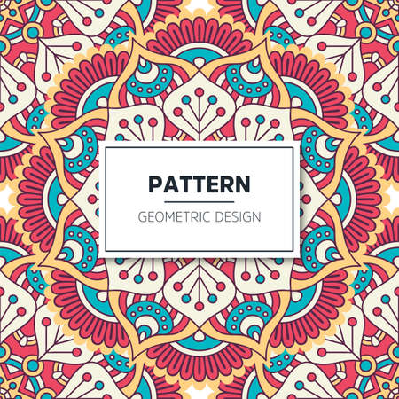 luxury ornamental mandala design backgroundのイラスト素材