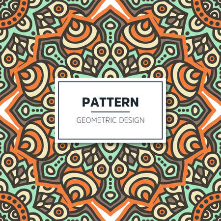 luxury ornamental mandala design backgroundのイラスト素材