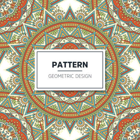 luxury ornamental mandala design backgroundのイラスト素材