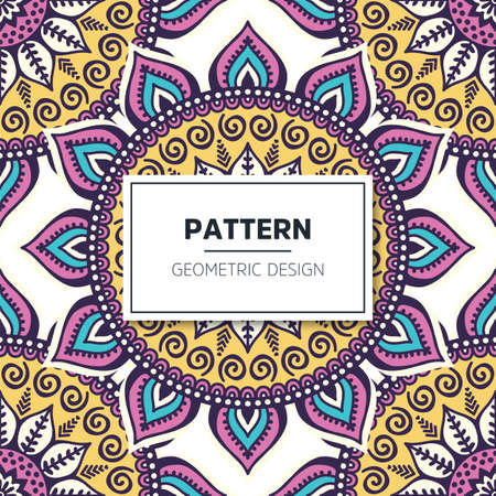 luxury ornamental mandala design backgroundのイラスト素材