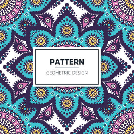 luxury ornamental mandala design backgroundのイラスト素材