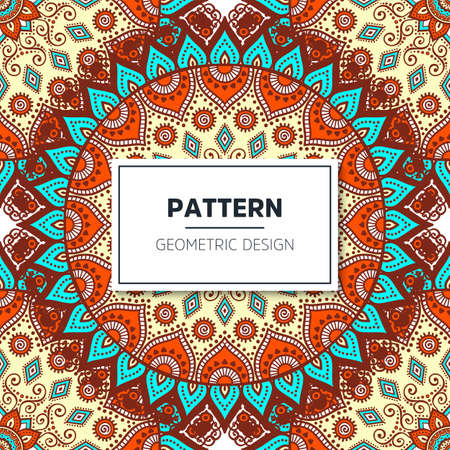 luxury ornamental mandala design backgroundのイラスト素材