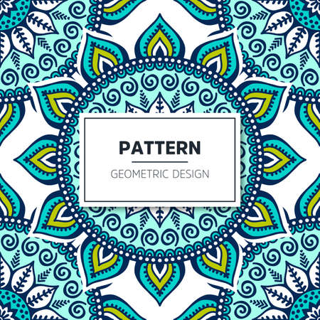 luxury ornamental mandala design backgroundのイラスト素材