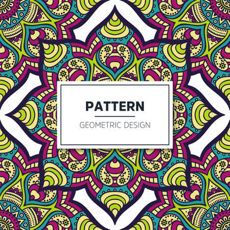 luxury ornamental mandala design backgroundのイラスト素材