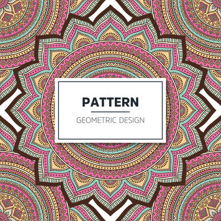 luxury ornamental mandala design backgroundのイラスト素材