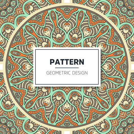 luxury ornamental mandala design backgroundのイラスト素材