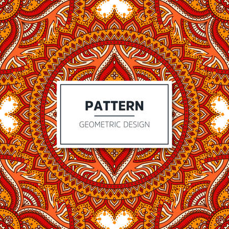 luxury ornamental mandala design backgroundのイラスト素材