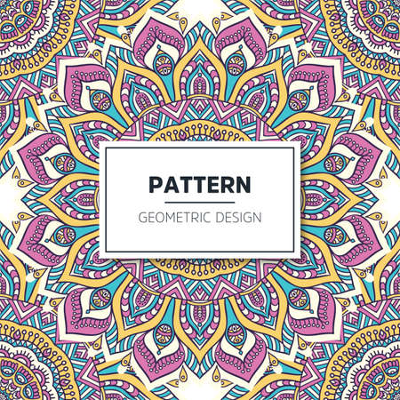 luxury ornamental mandala design backgroundのイラスト素材