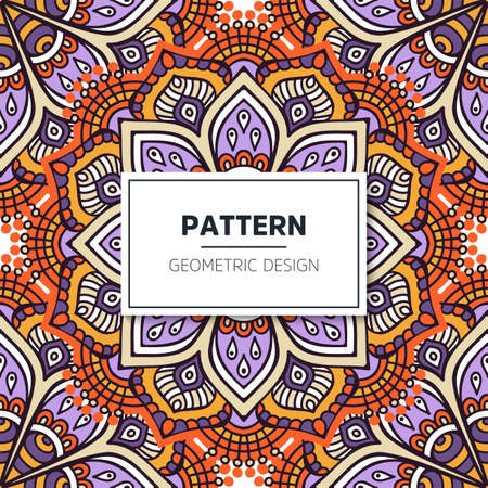 luxury ornamental mandala design backgroundのイラスト素材