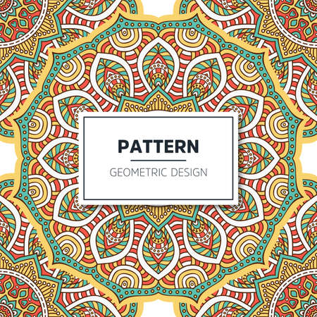 luxury ornamental mandala design backgroundのイラスト素材