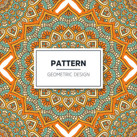 luxury ornamental mandala design backgroundのイラスト素材