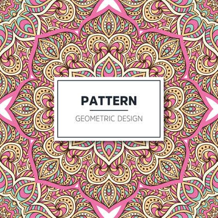luxury ornamental mandala design backgroundのイラスト素材