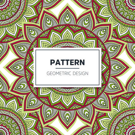 luxury ornamental mandala design backgroundのイラスト素材