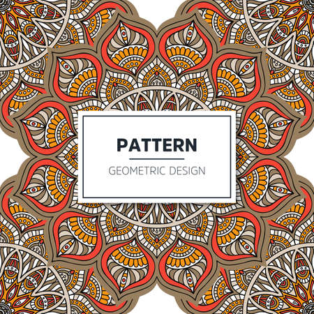 luxury ornamental mandala design backgroundのイラスト素材