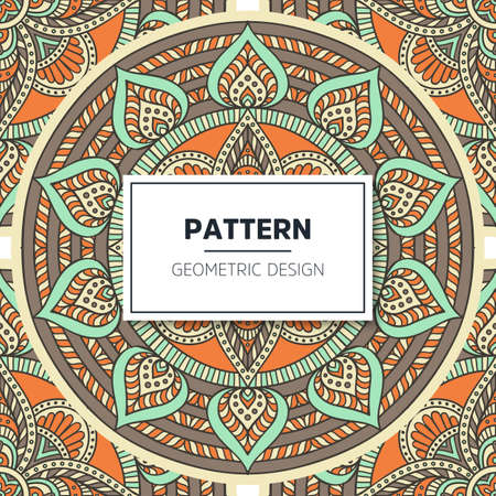 luxury ornamental mandala design backgroundのイラスト素材