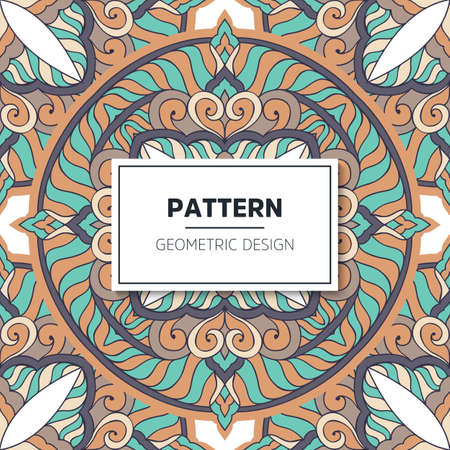 luxury ornamental mandala design backgroundのイラスト素材