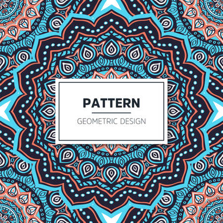 luxury ornamental mandala design backgroundのイラスト素材